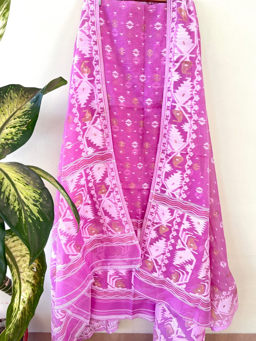 Jamdani Kurta Piece and Dupatta Set