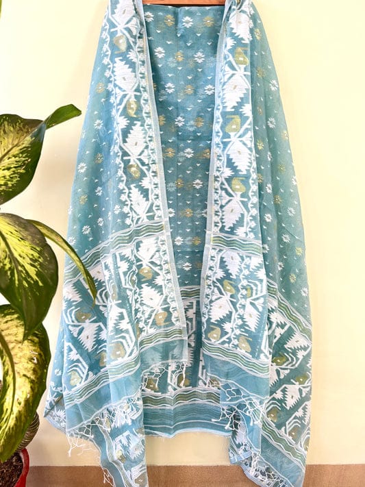 Jamdani Kurta Piece and Dupatta Set