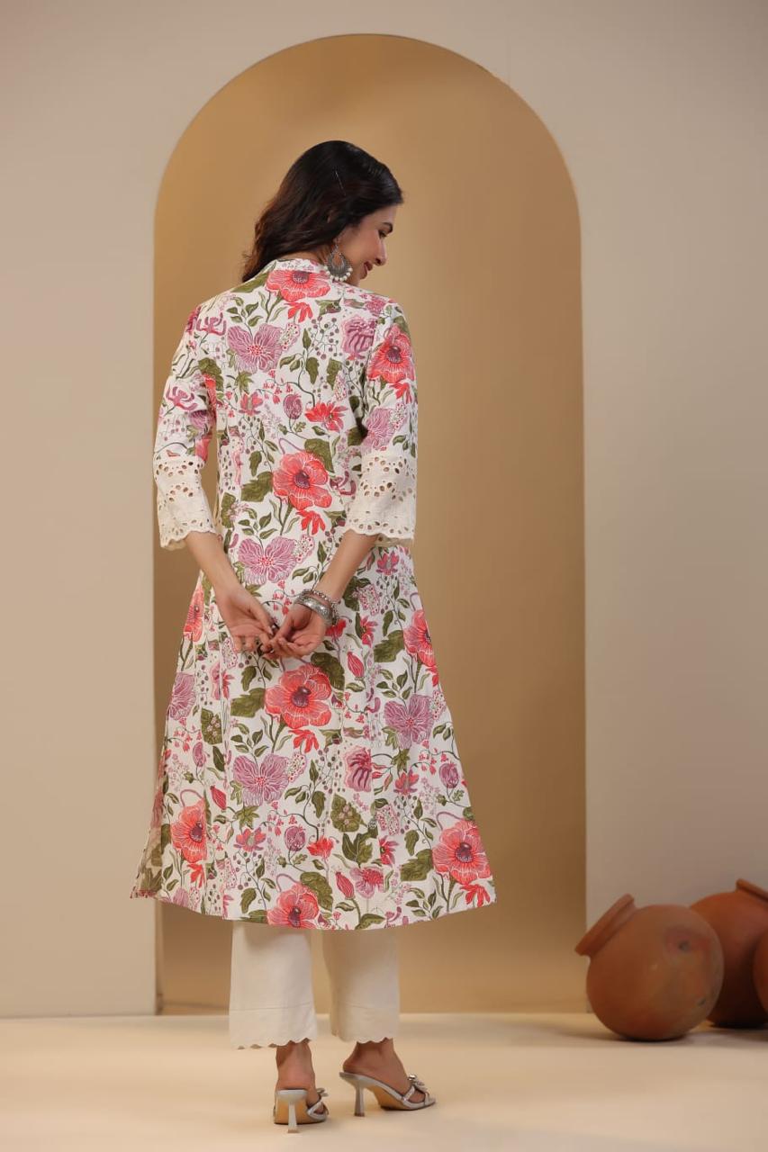 Cotton Flex Printed Kurta Set