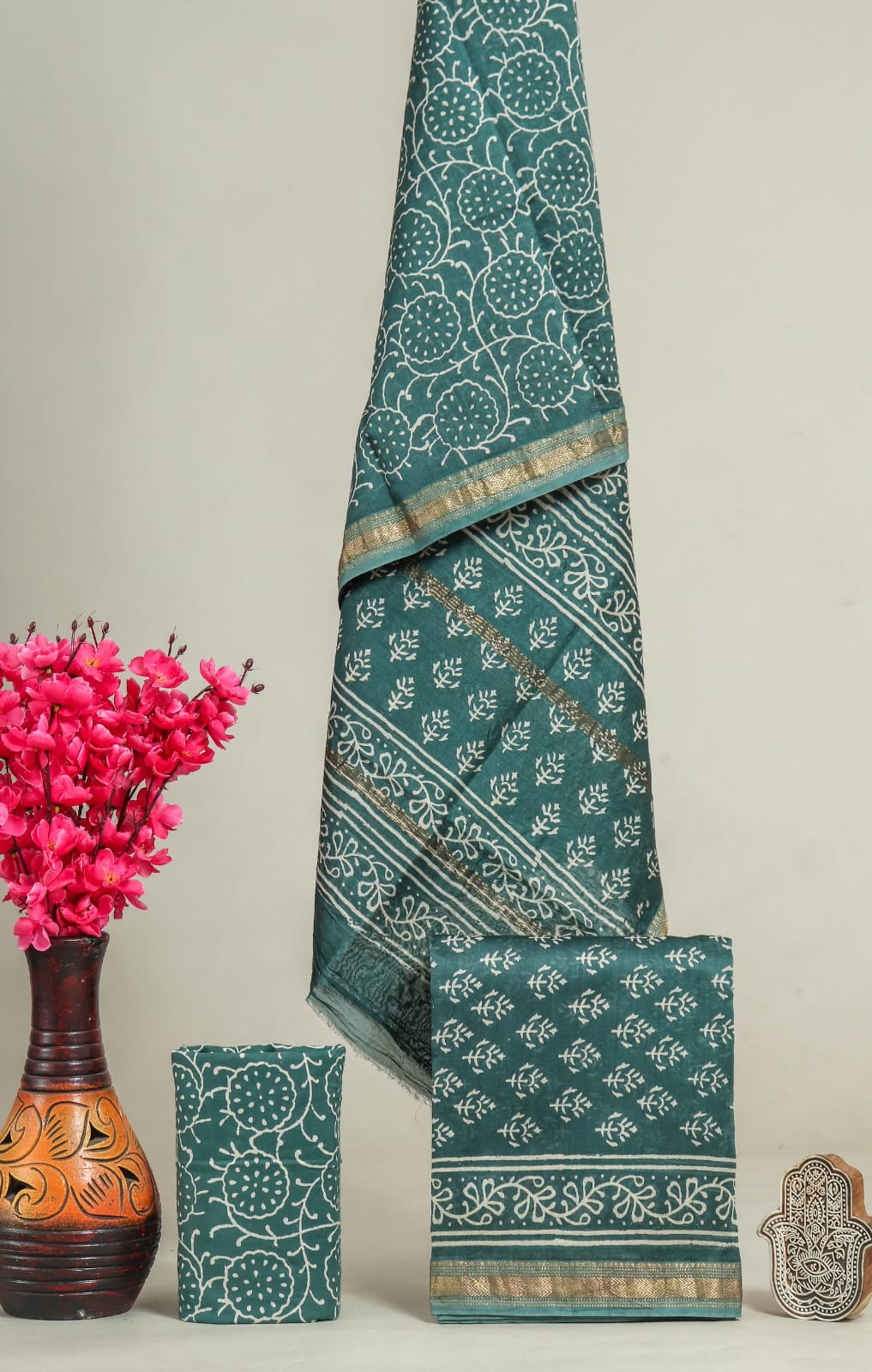 Maheshwari Silk Suit Fabric