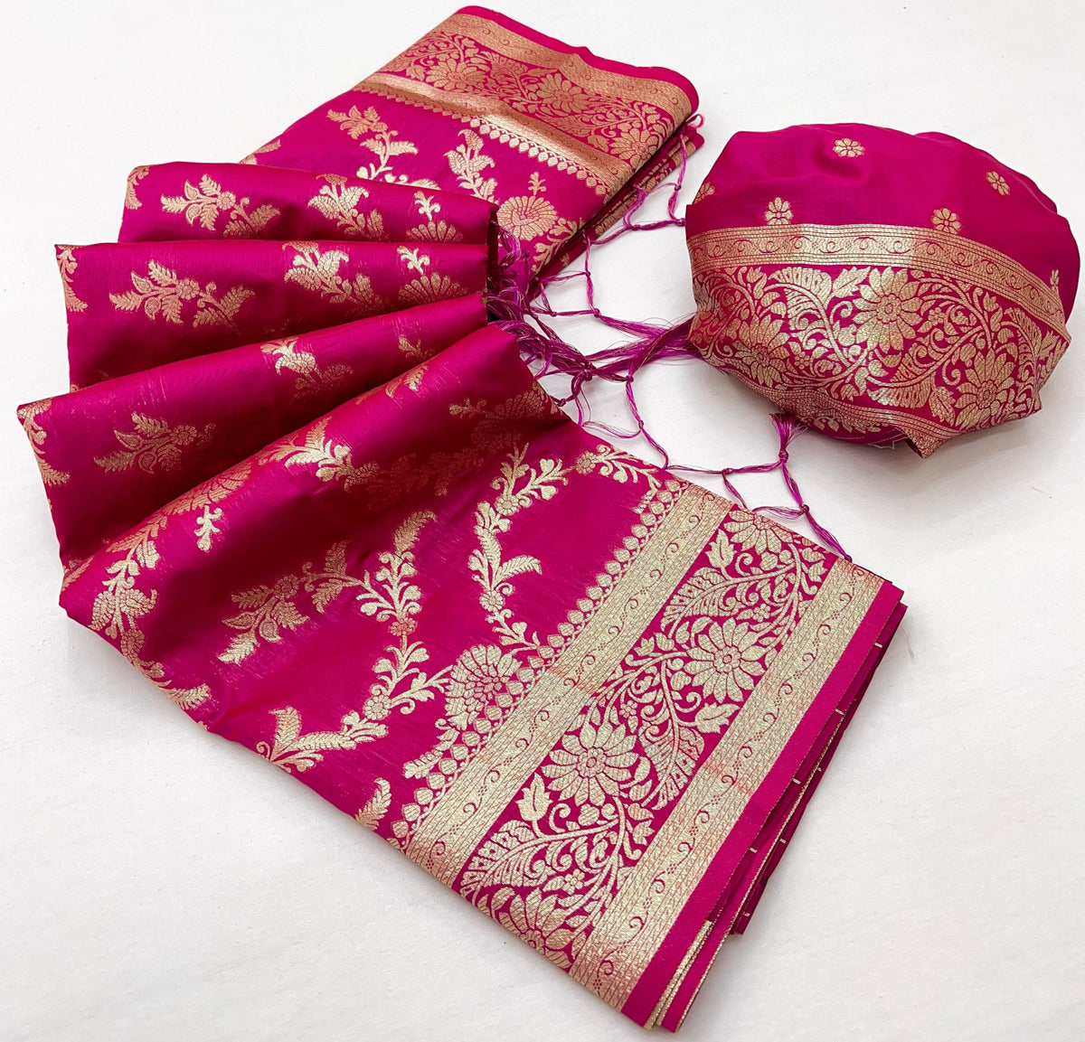 Traditional Banarasi silk saree