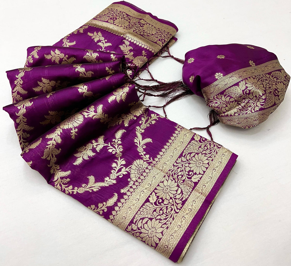 Traditional Banarasi silk saree