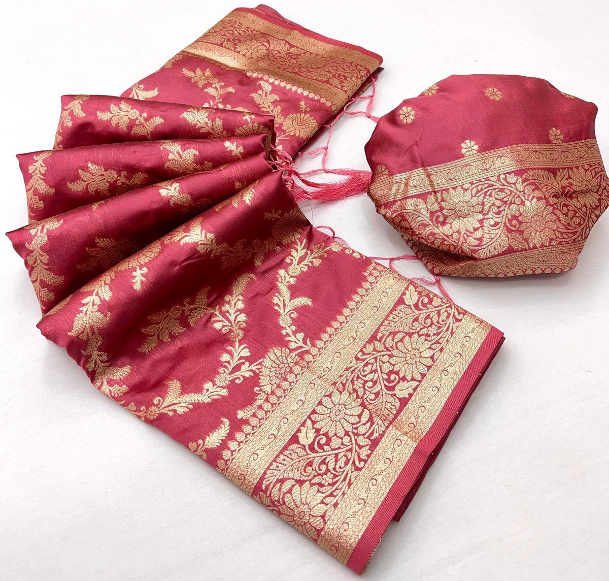 Traditional Banarasi silk saree