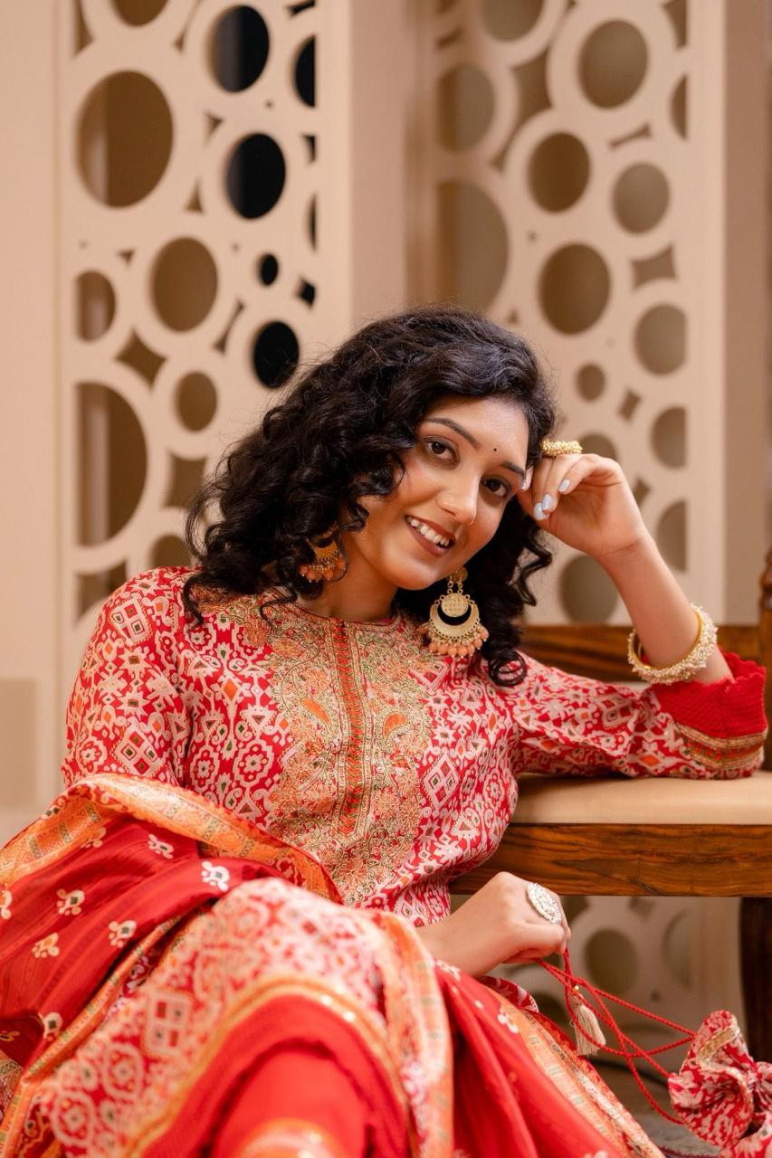 Patola Party Wear Dupatta Set