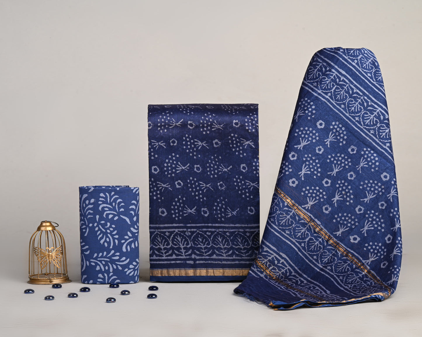 Chanderi Silk Suit Fabric new