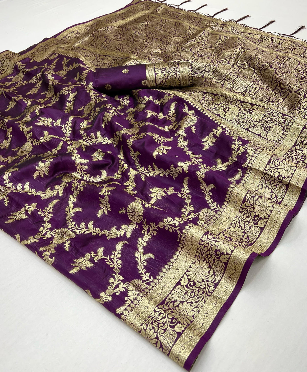 Traditional Banarasi silk saree