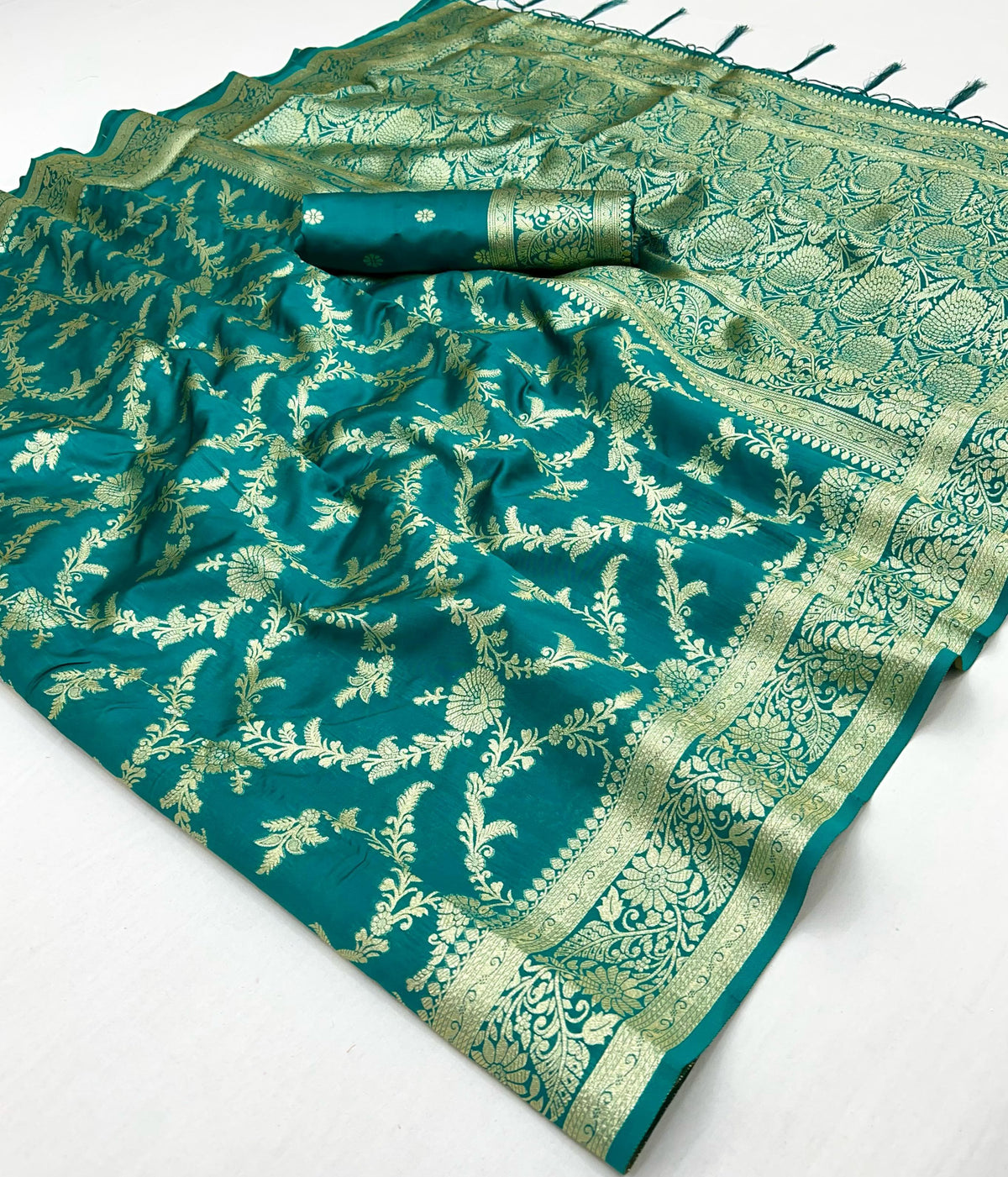 Traditional Banarasi silk saree