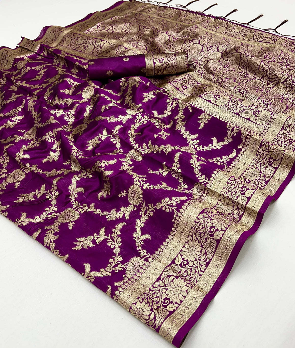 Traditional Banarasi silk saree