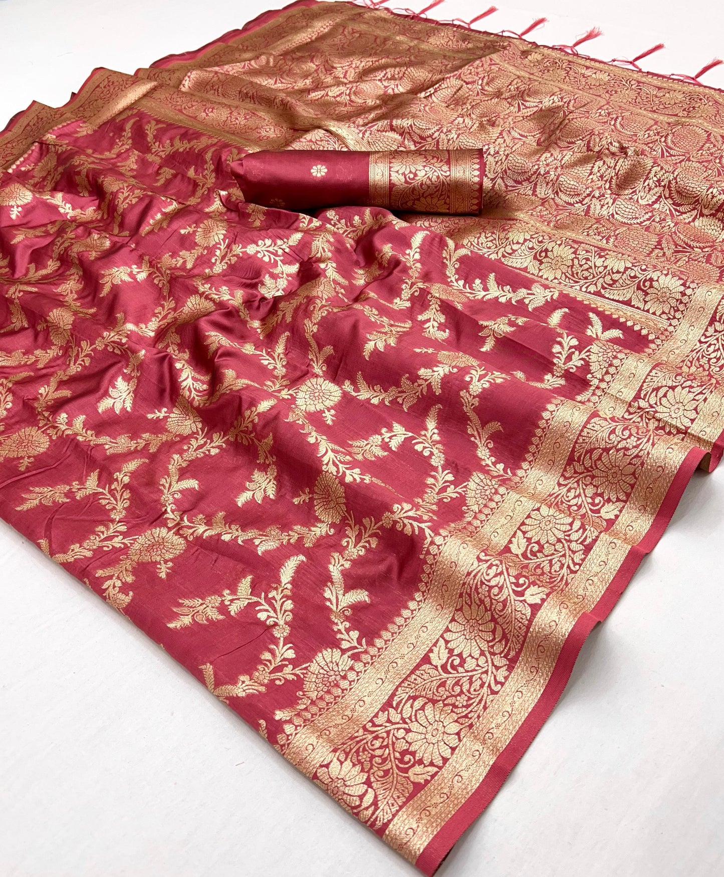 Traditional Banarasi silk saree