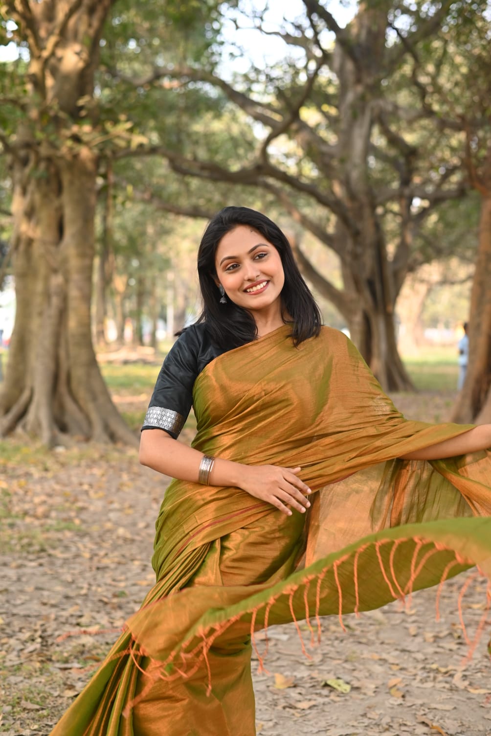 Handloom Tissue Raga Saree