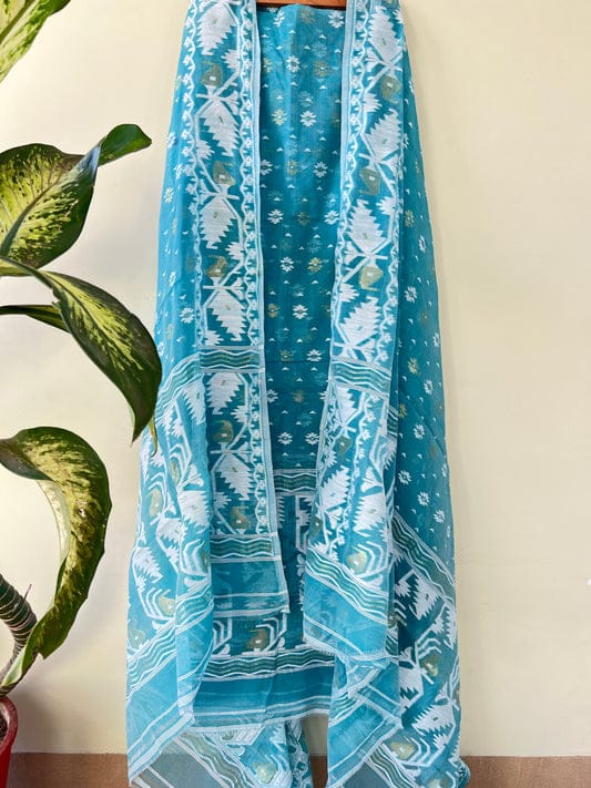 Jamdani Kurta Piece and Dupatta Set