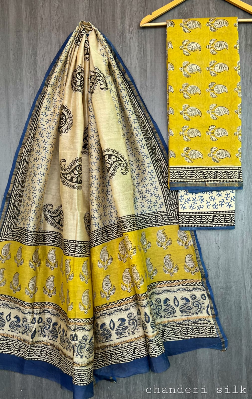 Chanderi Silk Suit Fabric