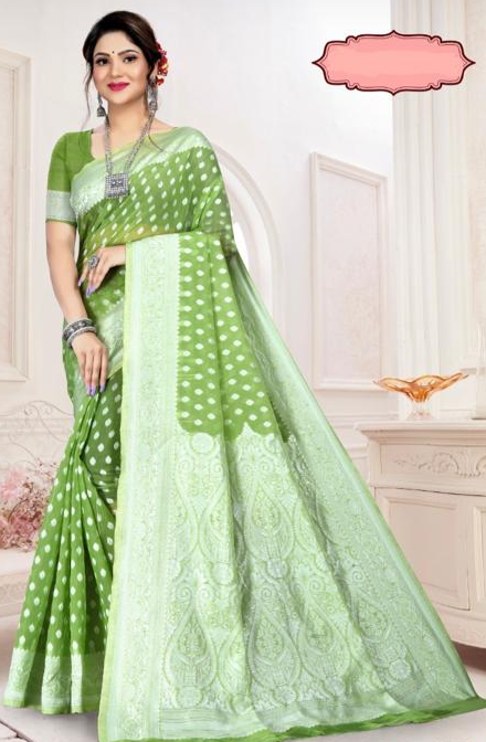 Cotton Silk Banarasi Resham Weave Saree