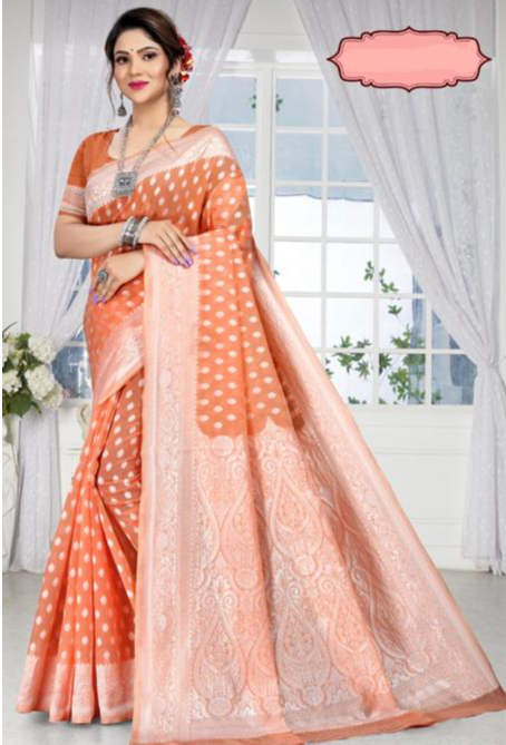 Cotton Silk Banarasi Resham Weave Saree
