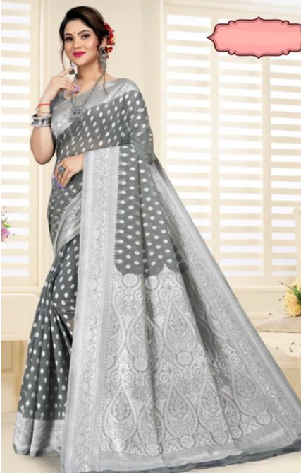 Cotton Silk Banarasi Resham Weave Saree