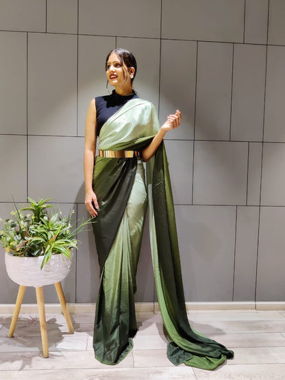 Ready to Wear Dual shade Saree