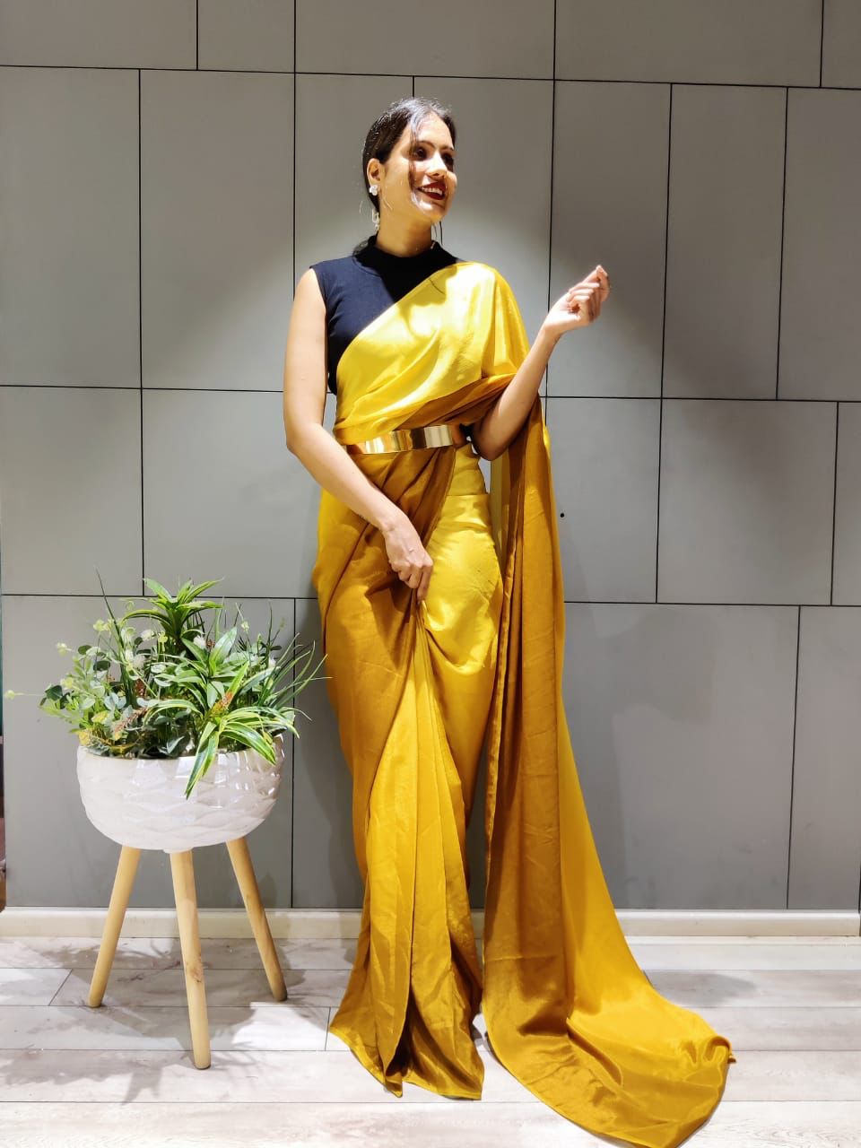 Ready to Wear Dual shade Saree