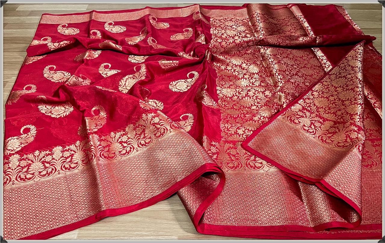 Banarasi Warm Silk Soft Saree MorePankhi design