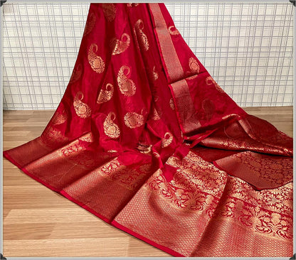 Banarasi Warm Silk Soft Saree MorePankhi design