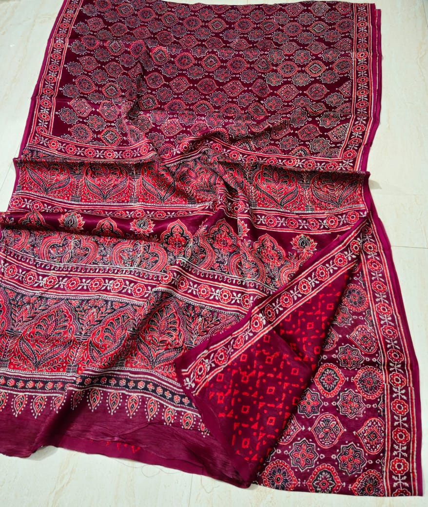 Natural Dye Vegetable Ajrak Print
