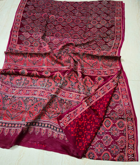 Natural Dye Vegetable Ajrak Print