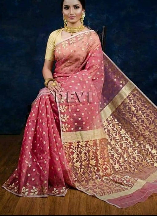 Muslin Zamdani Saree