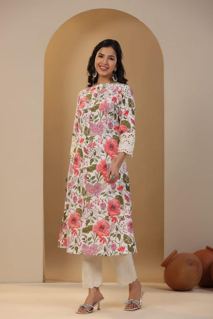Cotton Flex Printed Kurta Set