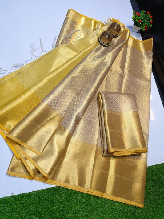 Banarsi tissue soft silk Saree