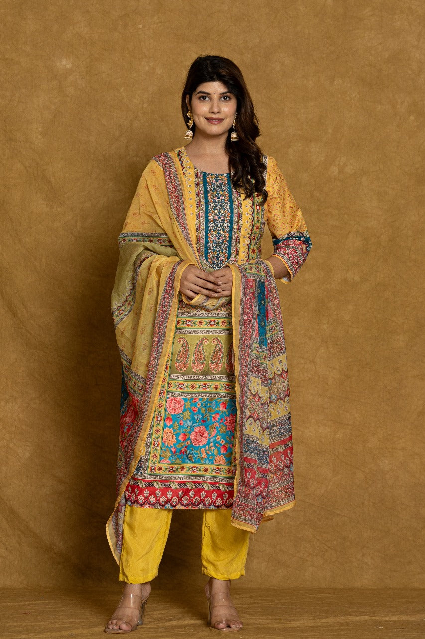 Muslin Modal Fancy Dupatta Set