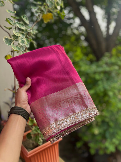 Banarasi Tissue Silk Sarees (with Lace)
