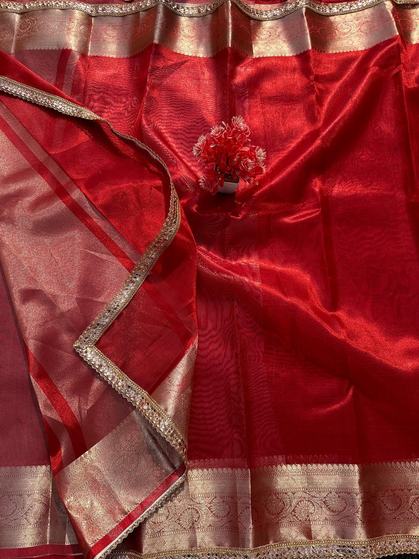 Banarasi Tissue Silk Sarees (with Lace)
