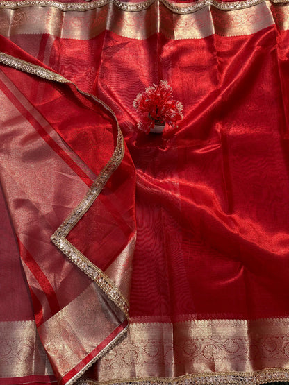 Banarasi Tissue Silk Sarees (with Lace)