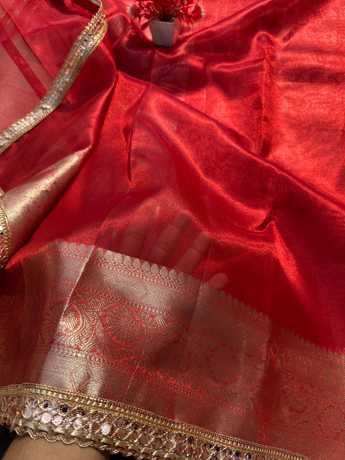Banarasi Tissue Silk Sarees (with Lace)