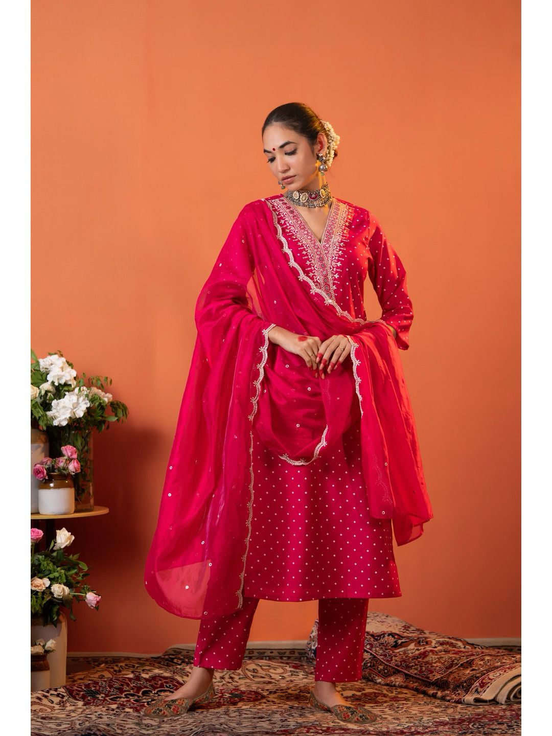 Fancy Dupatta Set (3pc set)