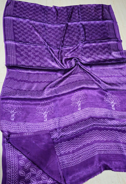 Natural Dyed Modal Silk Saree
