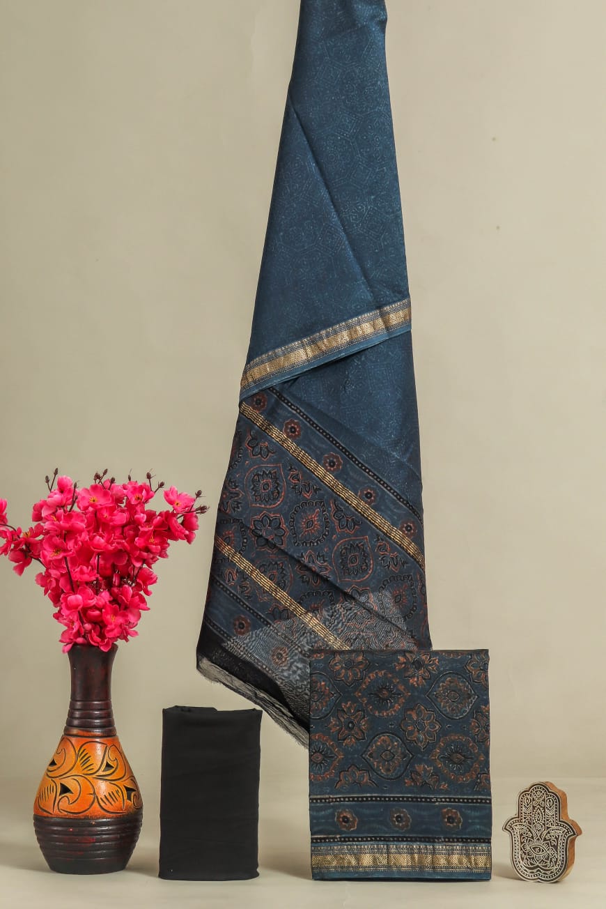 Maheshwari Silk Suit Fabric