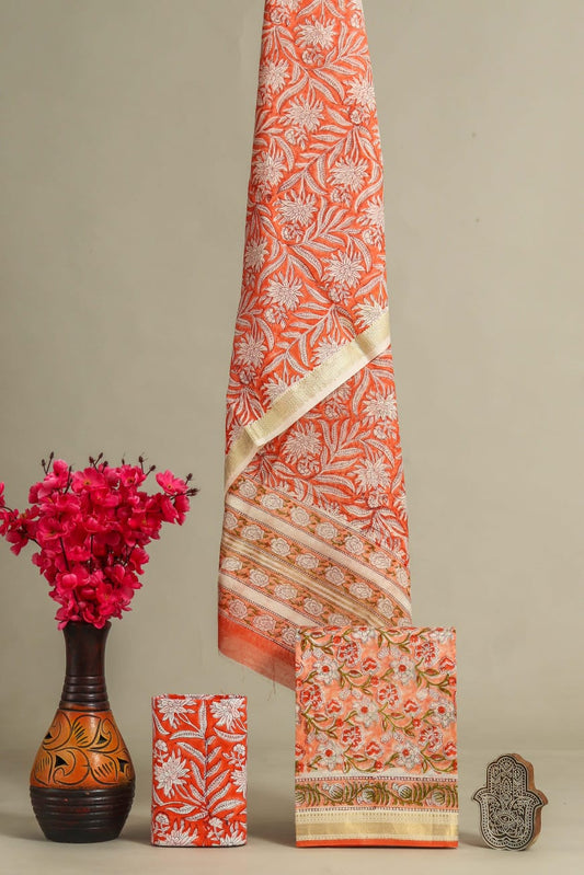 Maheshwari Silk Suit Fabric