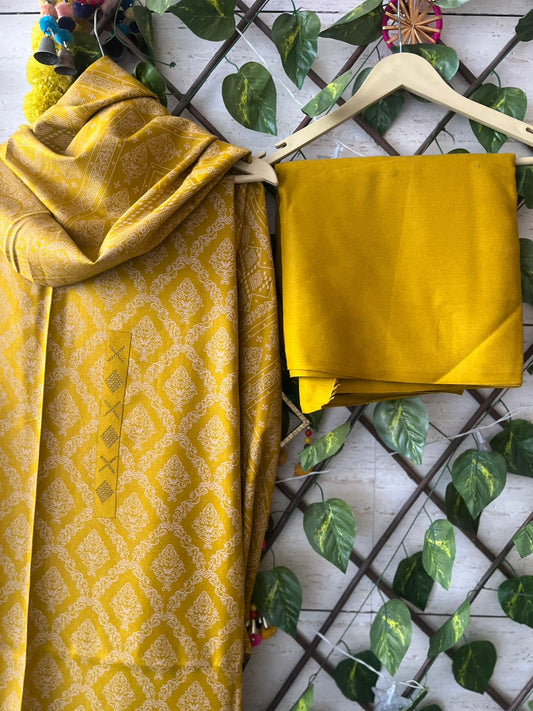 Semi Pashmina Suit Pc
