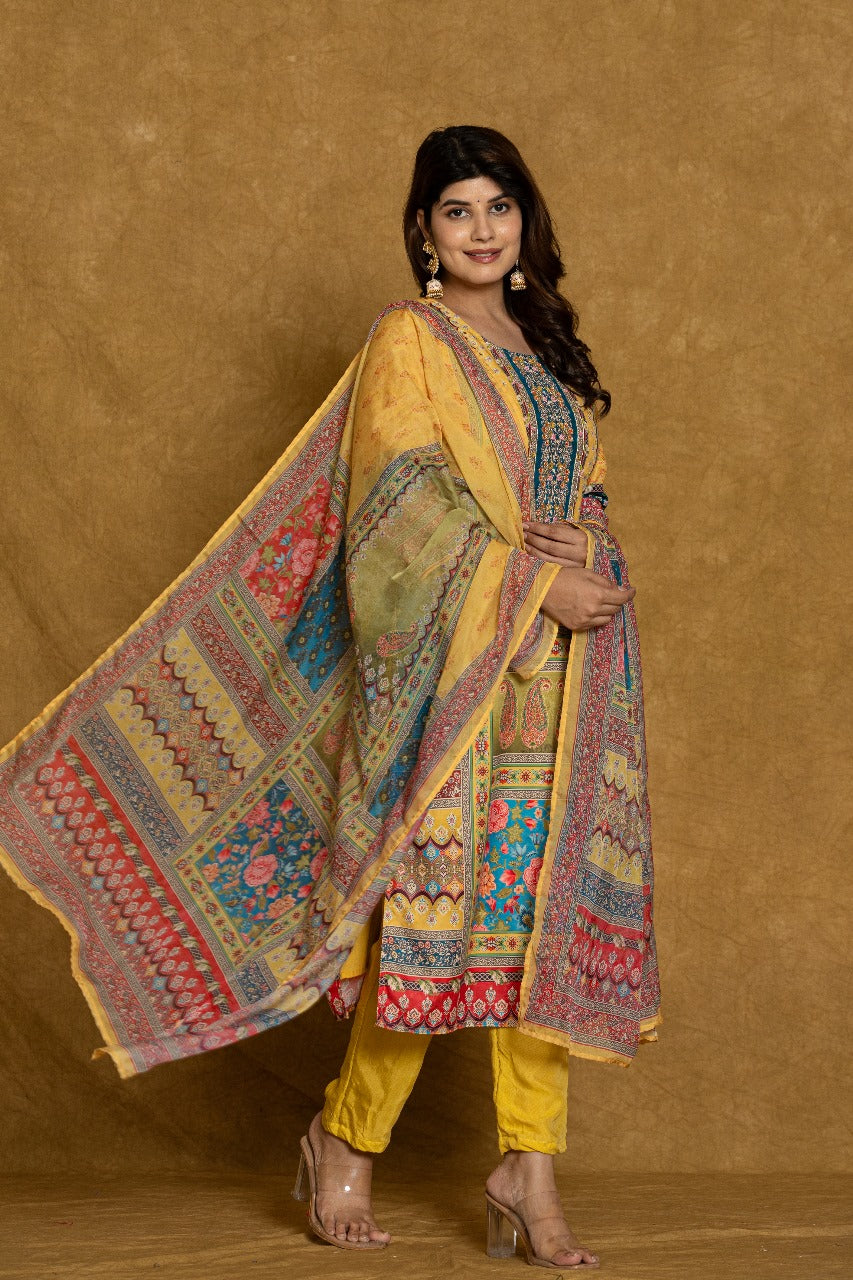 Muslin Modal Fancy Dupatta Set