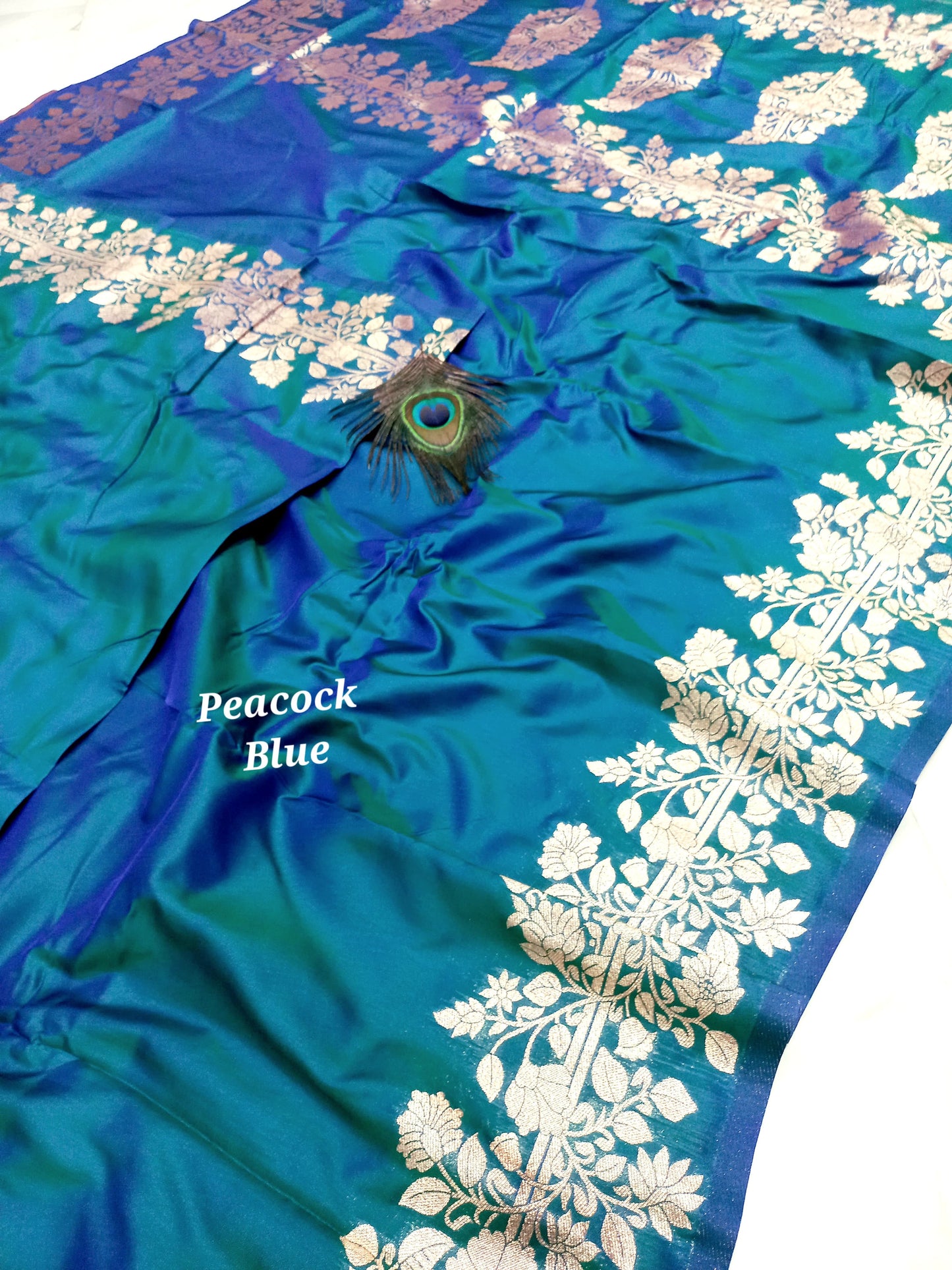 Plain Katan Silk Saree