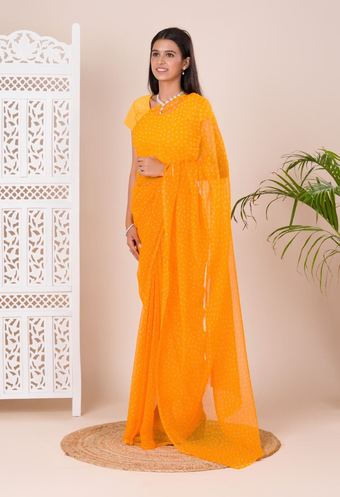 Light Chiffon Floral Printed Saree