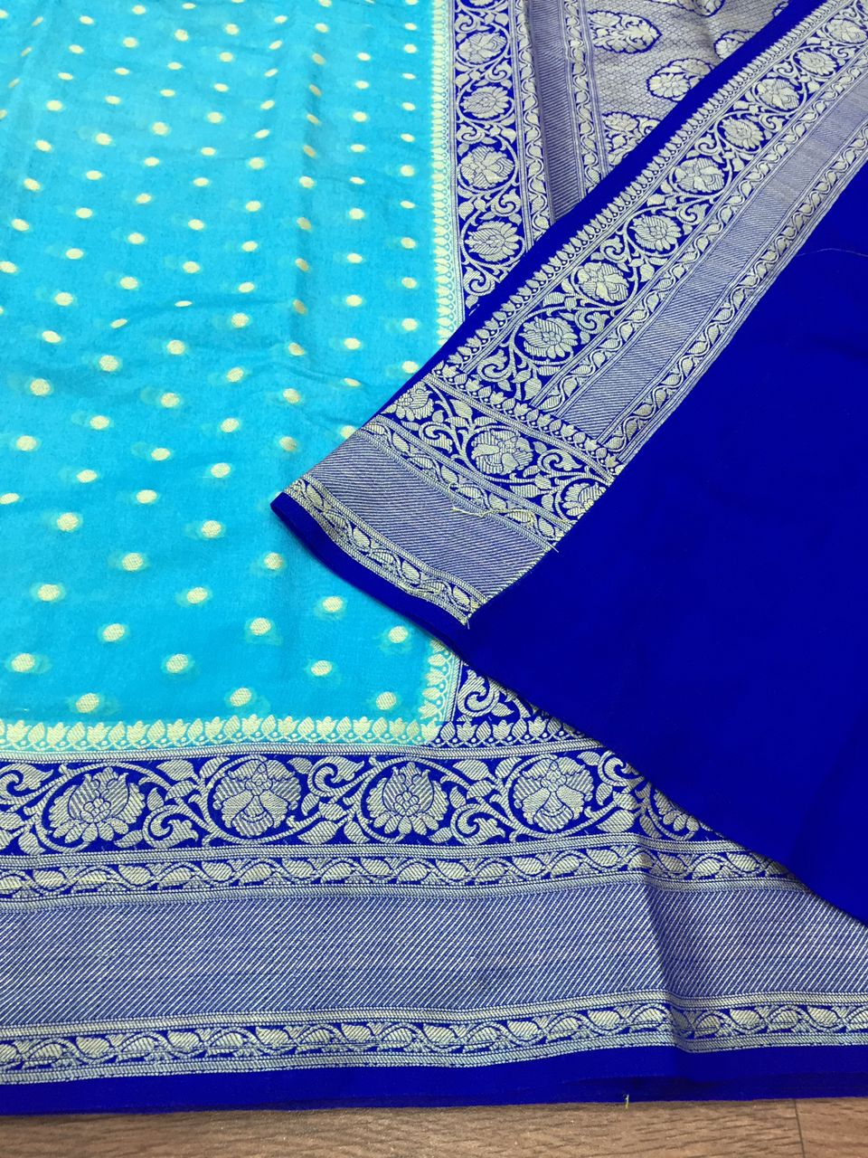 Banarasi Semi Georgette Silk Saree (Bel pattern)