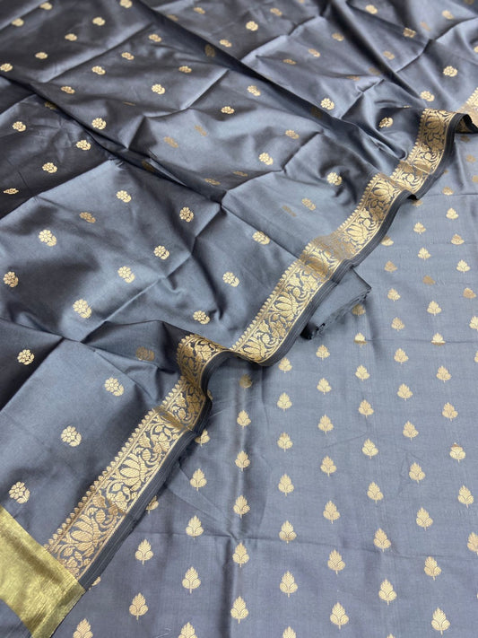 Banarasi Silk Suit pc with Jari Weave Dupatta
