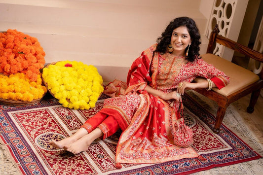 Patola Party Wear Dupatta Set