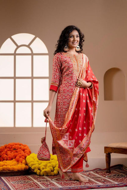 Patola Party Wear Dupatta Set