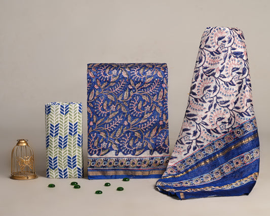 Chanderi Silk Suit Fabric new
