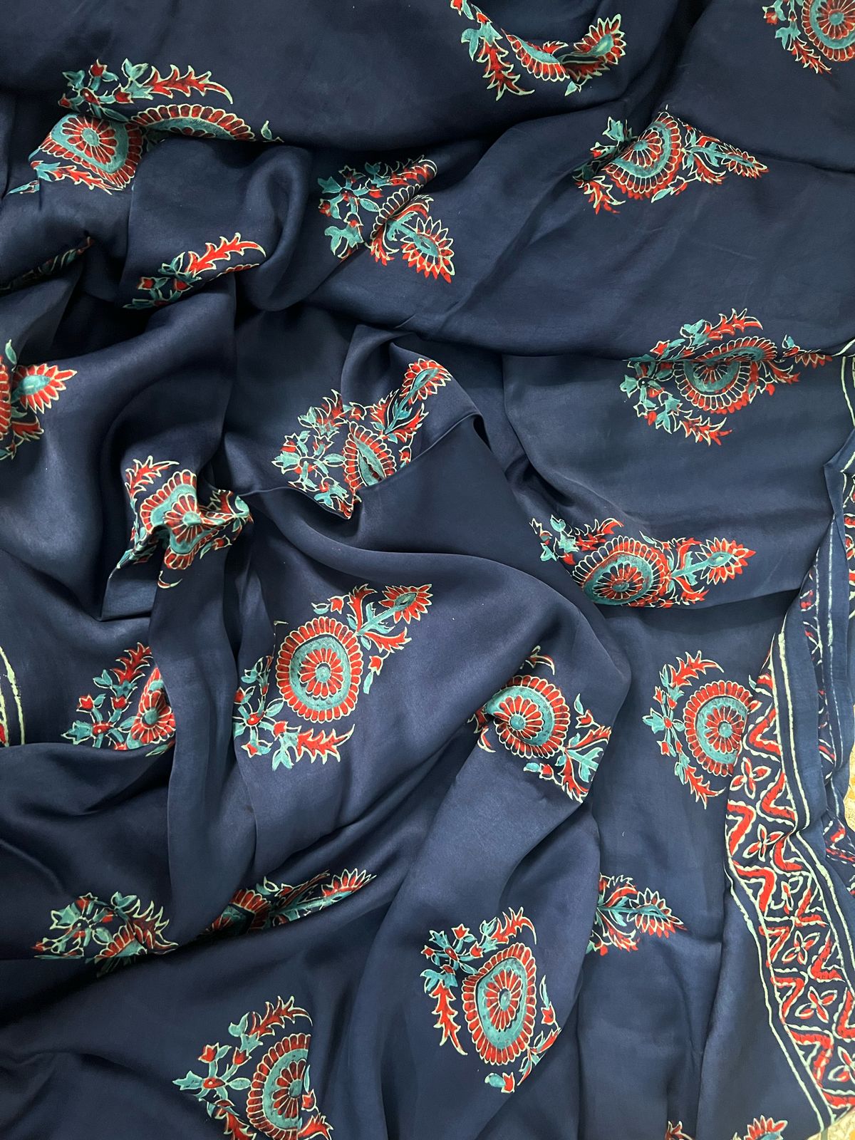Natural Dyed Modal Silk Saree