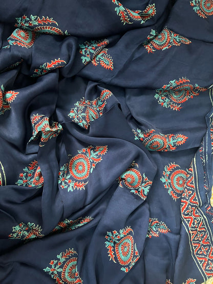 Natural Dyed Modal Silk Saree