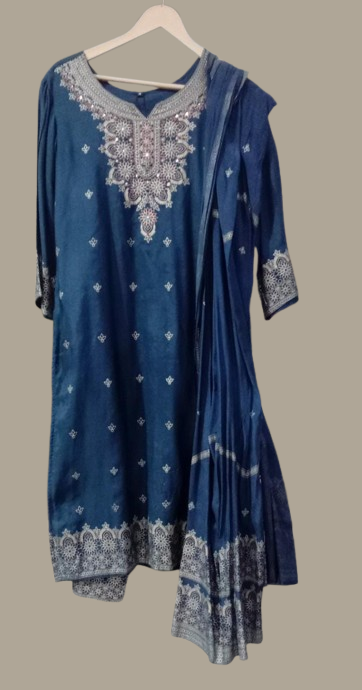 Muslin Designer Dupatta Set